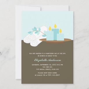 Invitation Fête de l'mariée Spa {aqua}