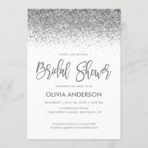 Invitation Fête de l'mariée Sparkle Confetti de Parties scint