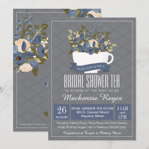 Invitation Fête de l'mariée Tea Invitation, Tea Party