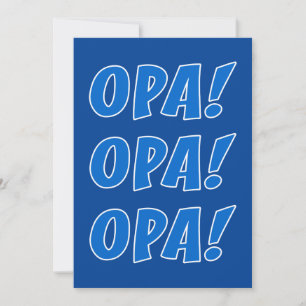 Invitation Fête de l'Opa Parti Grec Général