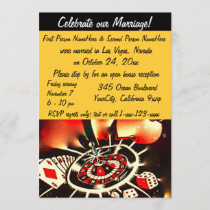 Invitation Fête de mariage à Las Vegas