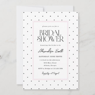 Invitation Fête de mariage à pois