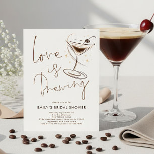 Invitation Fête de Mariage : Amour en Infusion Espresso Marti