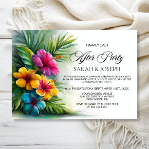 Invitation Fête de mariage après la cérémonie de mariage au j