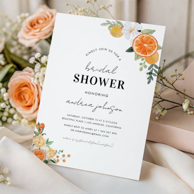 Invitation Fête de mariage aquarelle sur le thème de la flora (Créateur téléchargé)