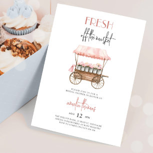 Invitation Fête de mariage au marché fermier Off Market de Pi