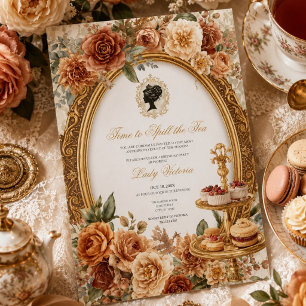Invitation Fête de mariage automnale : l'heure de dévoiler le