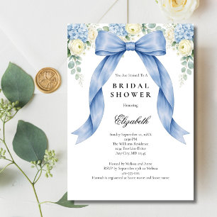 Invitation Fête de mariage avec des fleurs à l'aquarelle et u