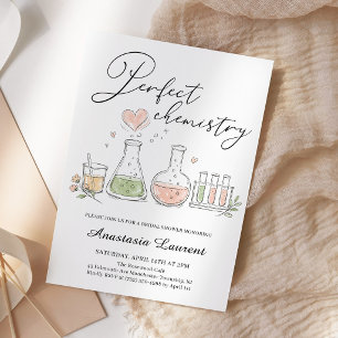 Invitation Fête de Mariage avec une Chimie Parfaite