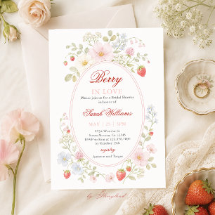 Invitation Fête de mariage Berry In Love 