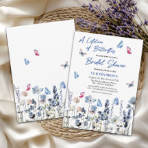 Fête de mariage champêtre aux papillons et fleurs