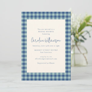 Invitation Fête de mariage champêtre bleu sarcelle et marine