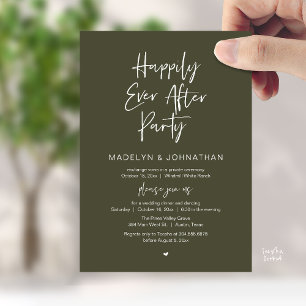 Invitation Fête de Mariage d'aujourd'hui, Soirée de conte de 