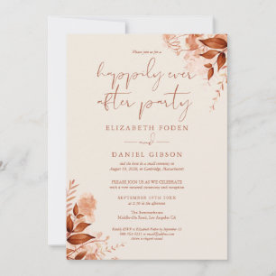 Invitation Fête de Mariage d'Automne Vœux de Mariage Éternels