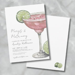 Invitation Fête de mariage de Marg & Matrimony avec Margarita