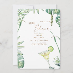Invitation Fête de Mariage de Margarita Tropiques de Plage
