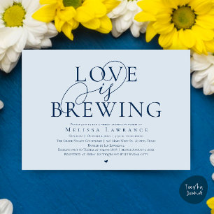 Invitation Fête de mariage élégante avec écriture « L'Amour e