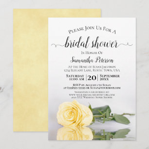 Invitation Fête de mariage élégante et romantique avec des ro