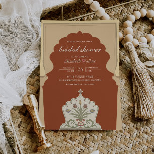Invitation Fête de mariage en terre cuite à l'ivoire indien d