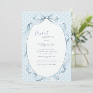 Invitation Fête de mariage fantaisiste aux fleurs bleues