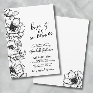 Invitation Fête de mariage fantaisiste aux illustrations flor