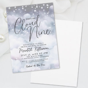 Invitation Fête de mariage fantaisiste sous les nuages