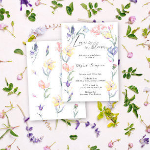Invitation Fête de mariage floral Love in Bloom