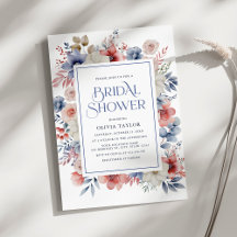 Fête de mariage Florale Aquarelle Moderne d'Hiver
