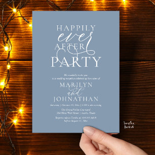 Invitation Fête de Mariage Happily Ever After, Dîner de Maria