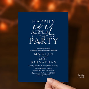 Invitation Fête de Mariage Happily Ever After, Dîner de Maria