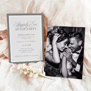 Invitation Fête de Mariage Heureux à Tout Jamais   Fuite amou