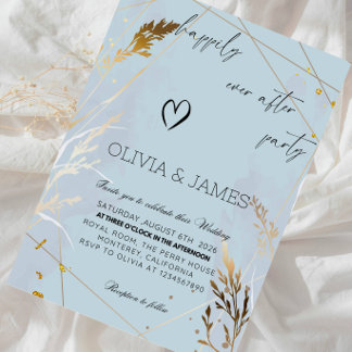 Invitation Fête de Mariage « Joyeux À Tout Jamais »