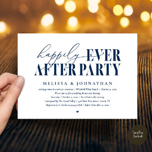 Invitation Fête de Mariage 'Joyeux Pour Toujours', Réception