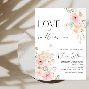 Invitation Fête de mariage "L'amour est en fleurs" - La marié