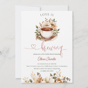 Invitation Fête de mariage Love is Brewing