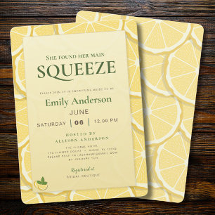 Invitation Fête de Mariage Main Squeeze   Lemon Italian Amalf
