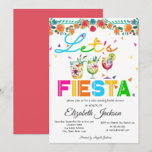 Invitation Fête de mariage Mexicaine Fiesta
