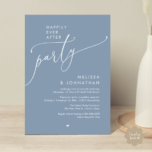 Invitation Fête de Mariage Moderne 'Joyeux Pour Toujours' Réc