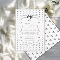Fête de mariage noir blanc à pois et noeuds