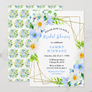 Invitation Fête de Mariage Oublies et Marguerites