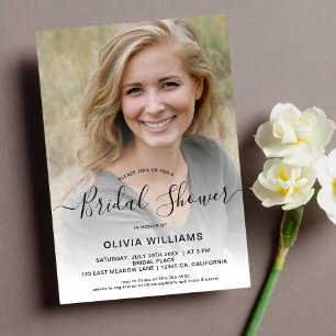 Invitation Fête de mariage personnalisée avec photo