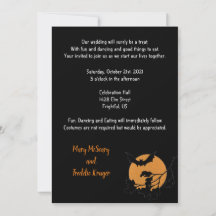 Fête de mariage pour Halloween ou maison de traite