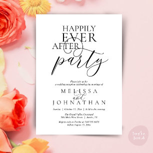 Invitation Fête de Mariage Pour Toujours, Mariage Moderne et