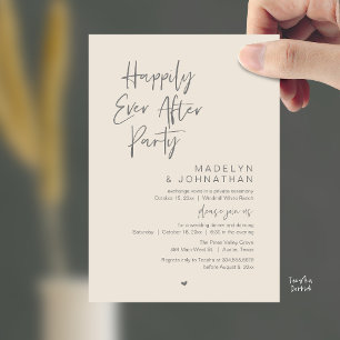 Invitation Fête de Mariage Pour Toujours, Réception de Mariag