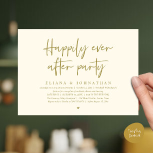 Invitation Fête de Mariage Pour Toujours Réception de Mariage