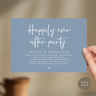 Invitation Fête de Mariage Pour Toujours Réception de Mariage