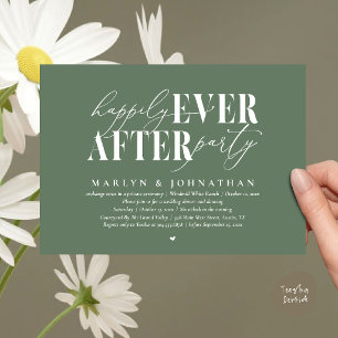 Invitation Fête de mariage Romance Mariage Après la Nuit