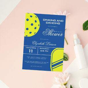 Invitation Fête de Mariage Thème Bleu Néon pour les Amoureux 