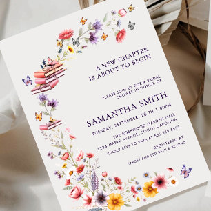 Invitation Fête de mariage Wildflower Lavender Nouveau Chapit