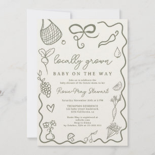 Invitation Fête de Naissance de Bébé de Culture Locale et Neu